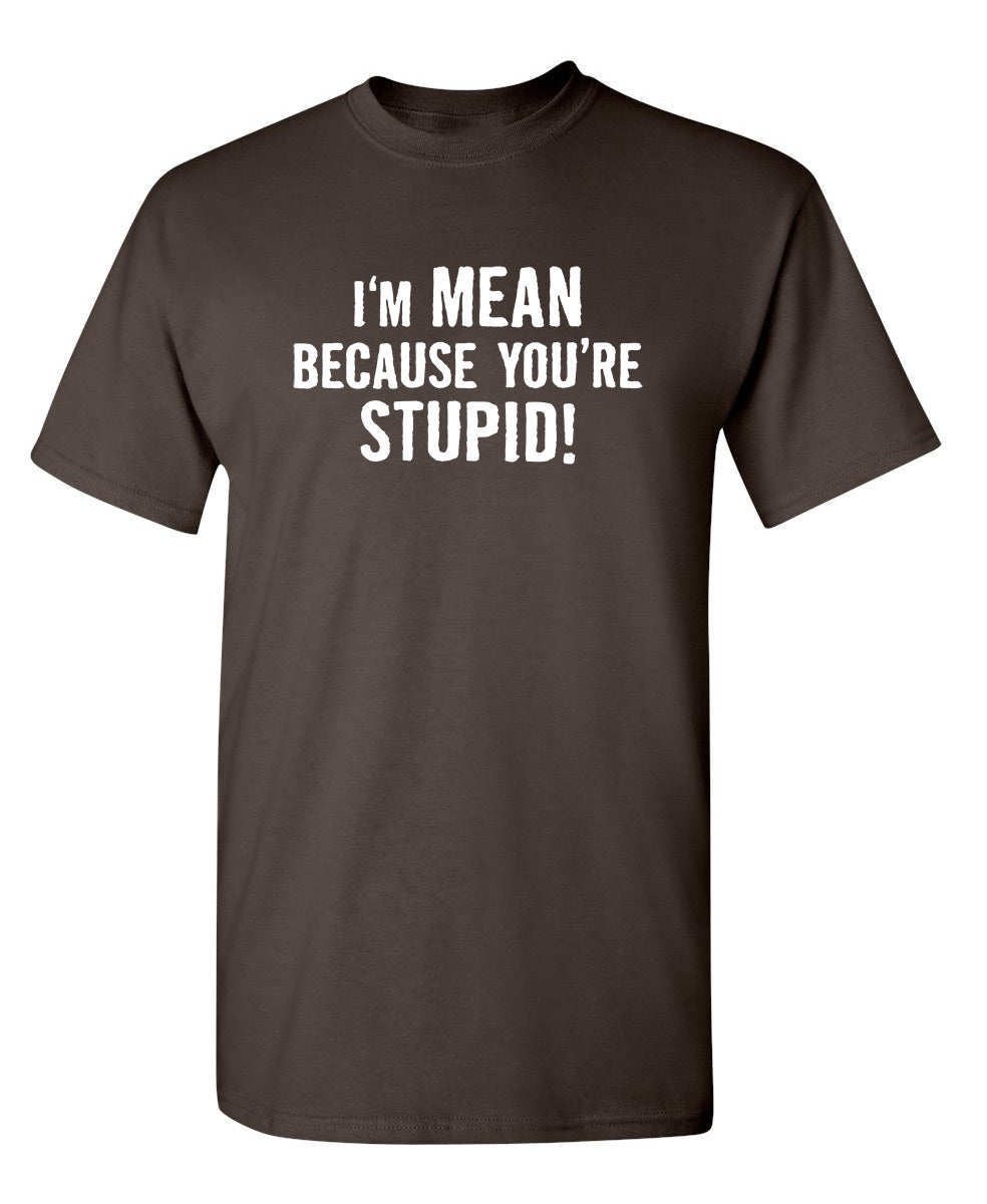 I'm Mean Because You're Stupid