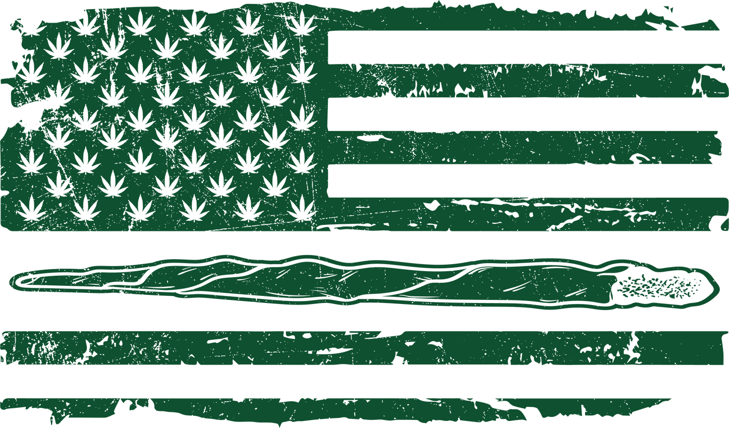 420 USA Flag Funny Mens