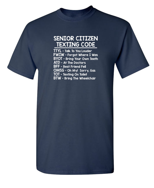 Senior Citizen Texting Codes