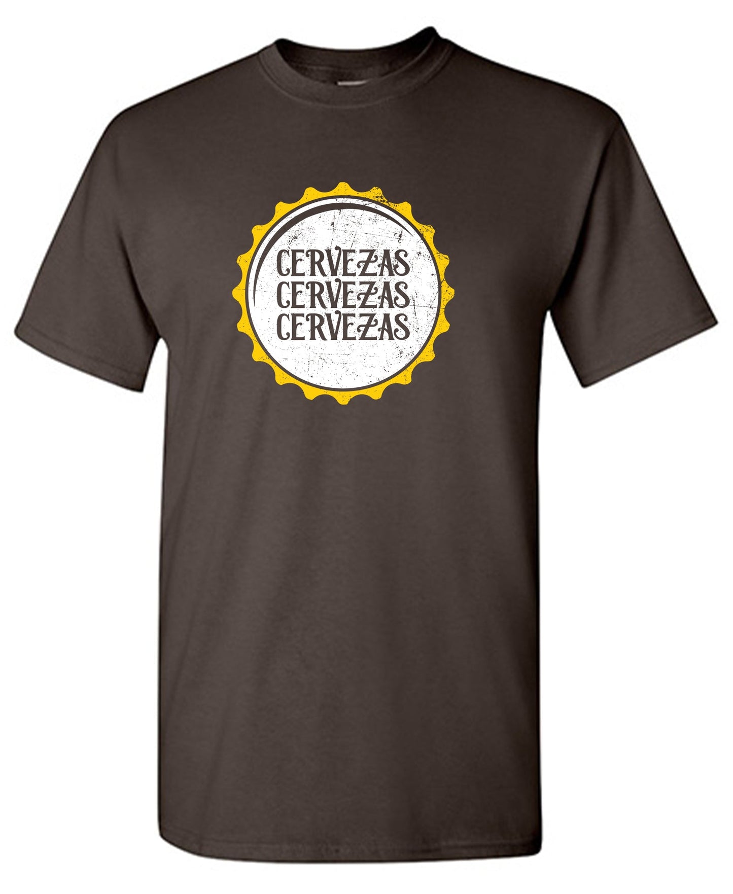 Cervezas x3 Funny Mens Tee