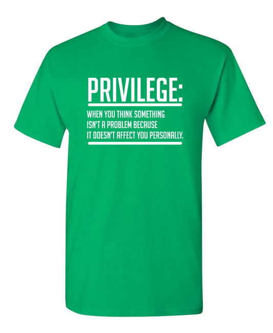 Privilege When You Think Something Isn't A Problem Because It Doesn't Affect You