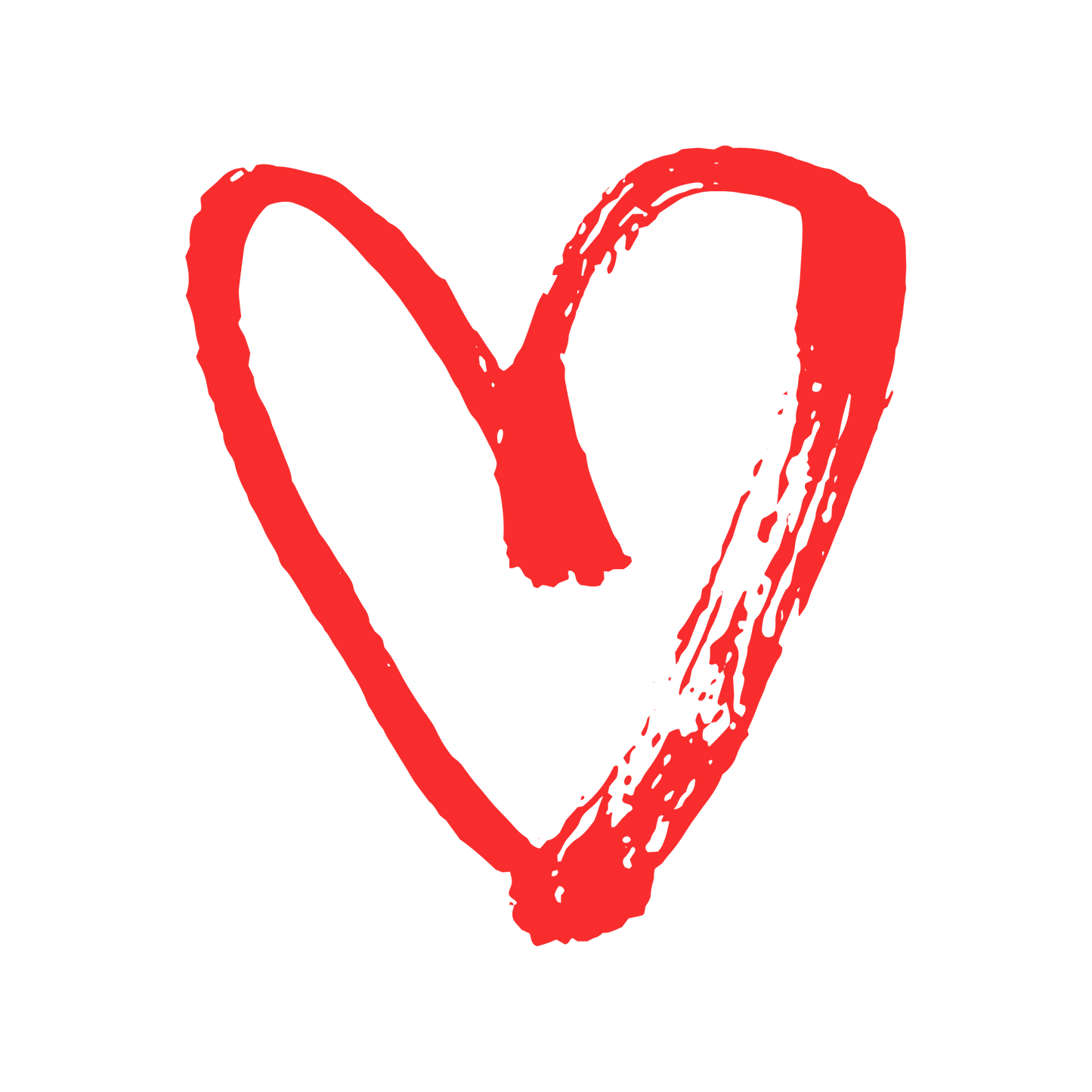 Heart Painted T Shirt