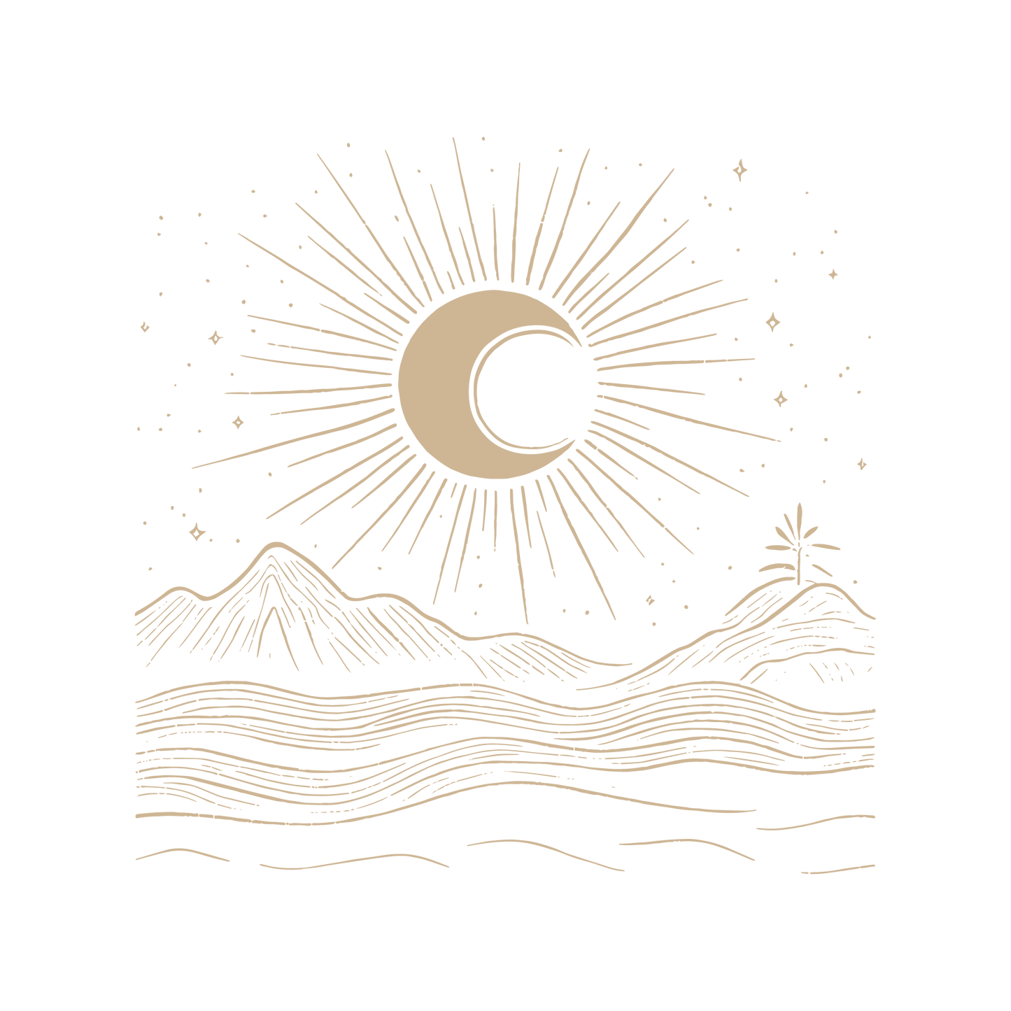 Moon Art Graphic Tee