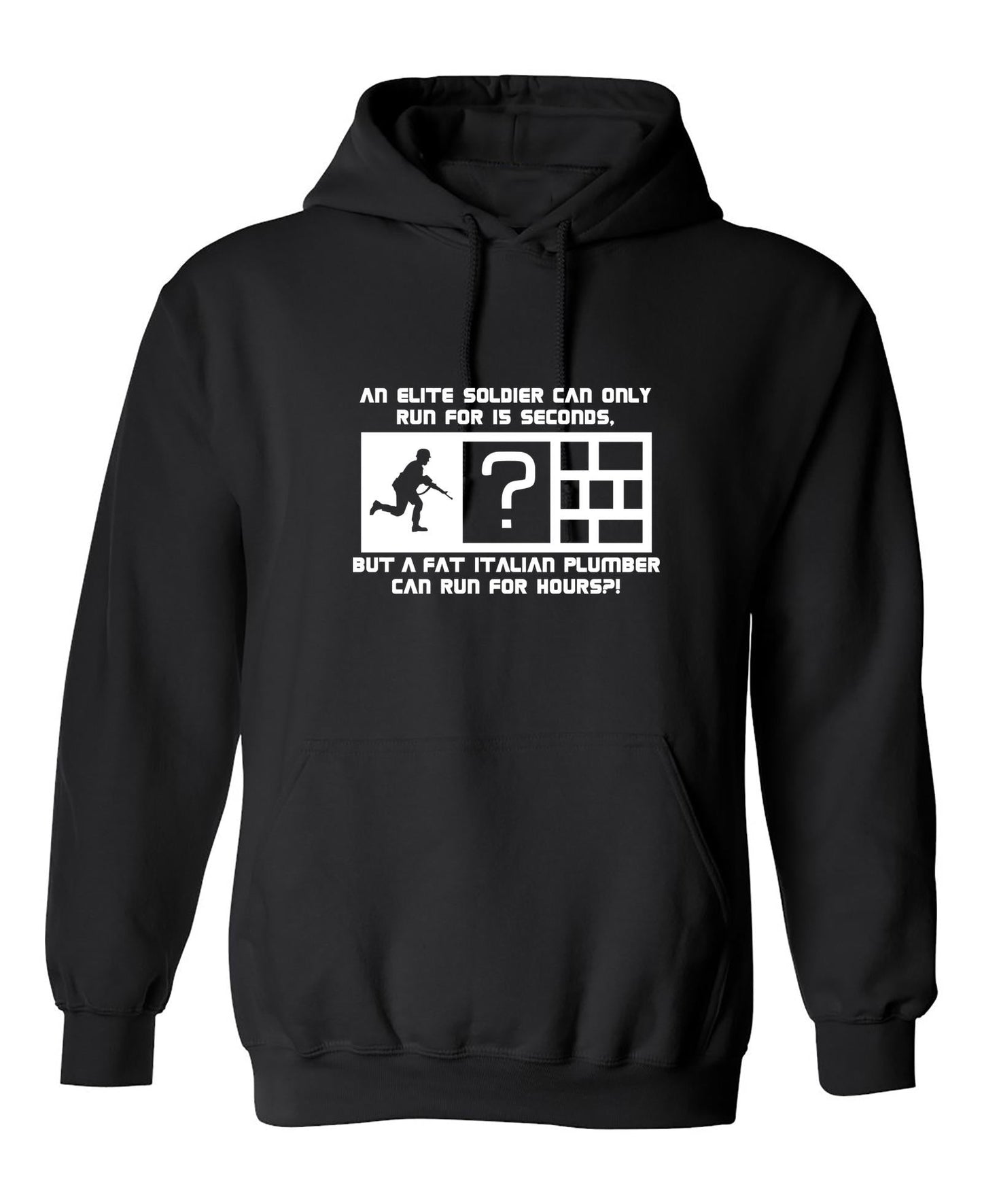 Funny T-Shirts design "An Elite Soldier Can Only Run For 15 Seconds"