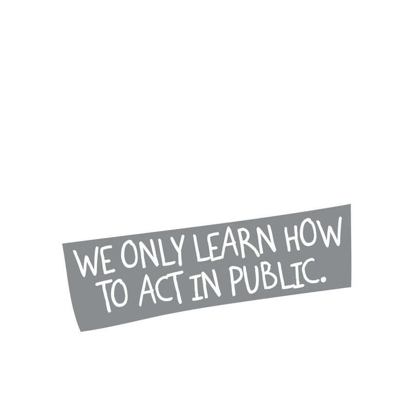 Funny T-Shirts design "We Never Really Grow Up We Only Learn How To Act In Public"