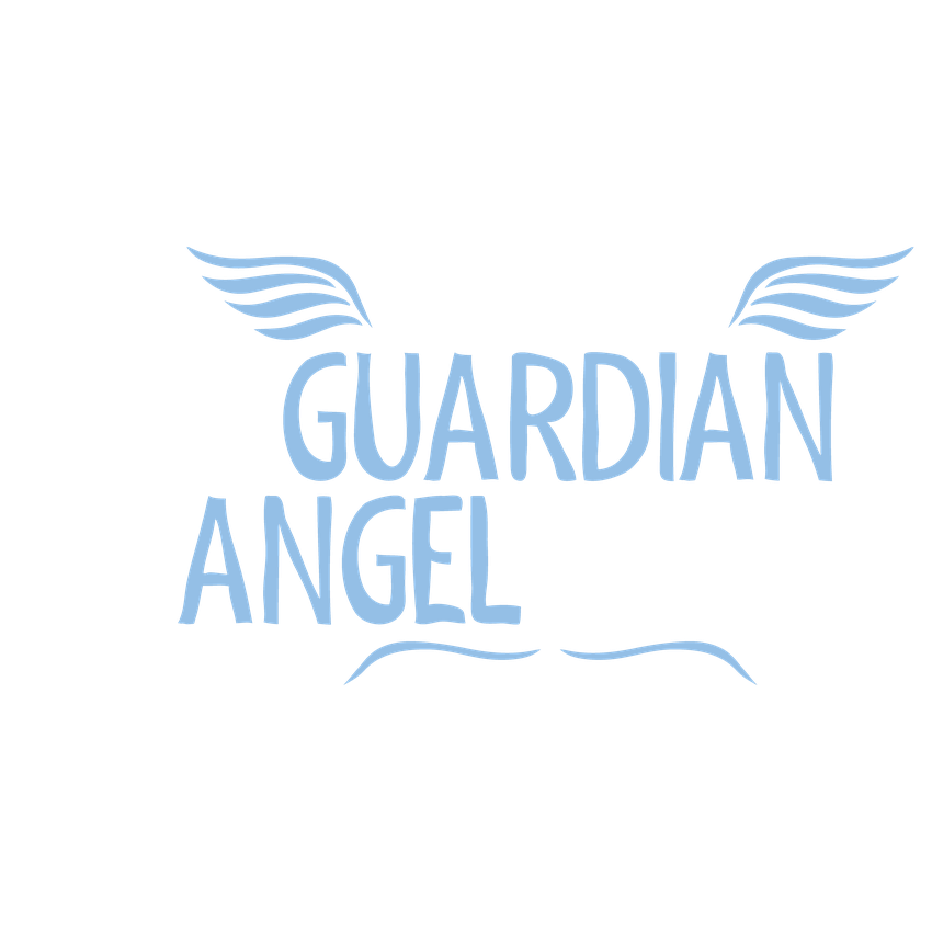 Funny T-Shirts design "I Think My Guardian Angel Drinks"