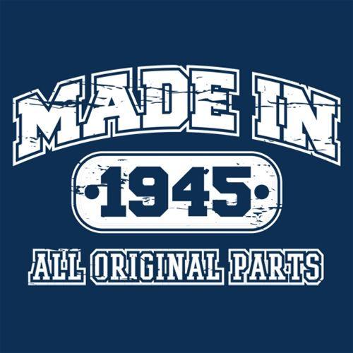 Made in 1945 All Original Parts - Roadkill T Shirts