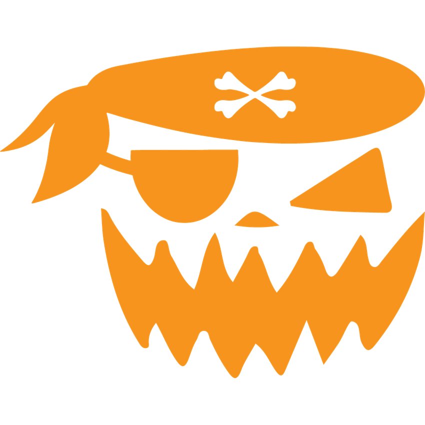 Funny T-Shirts design "Pirate Pumpkin Tee"