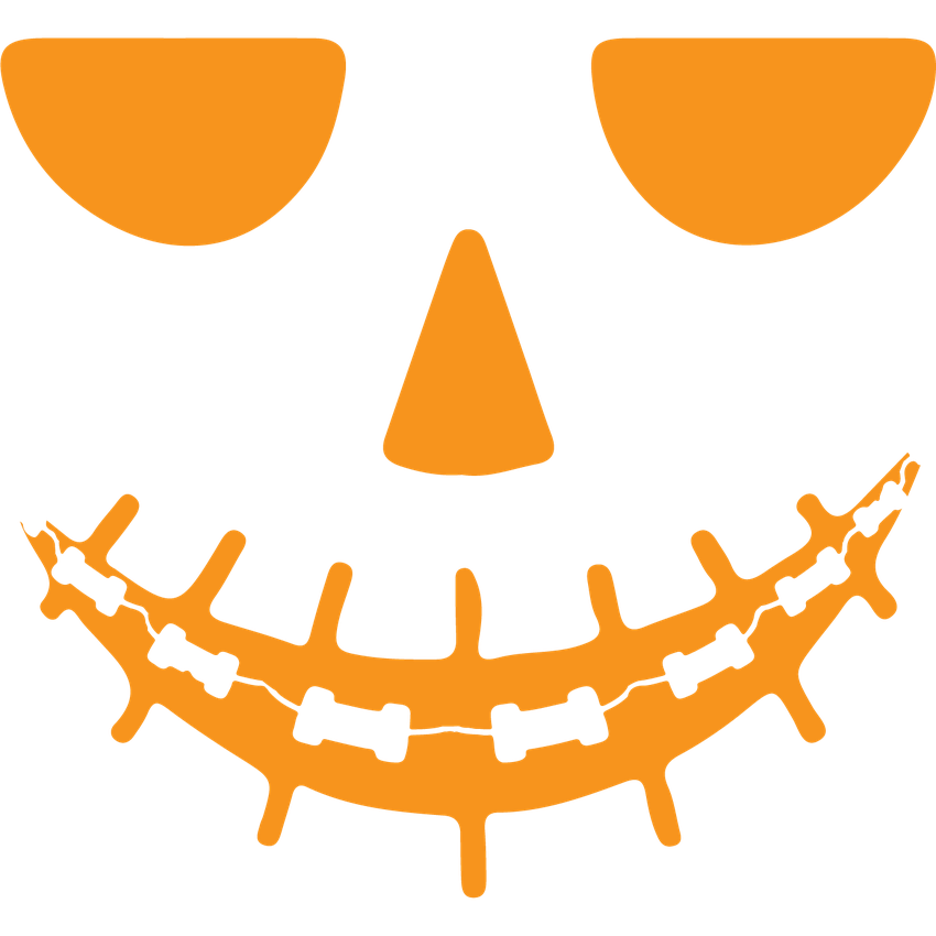 Funny T-Shirts design "Pumpkin Braces Tee"