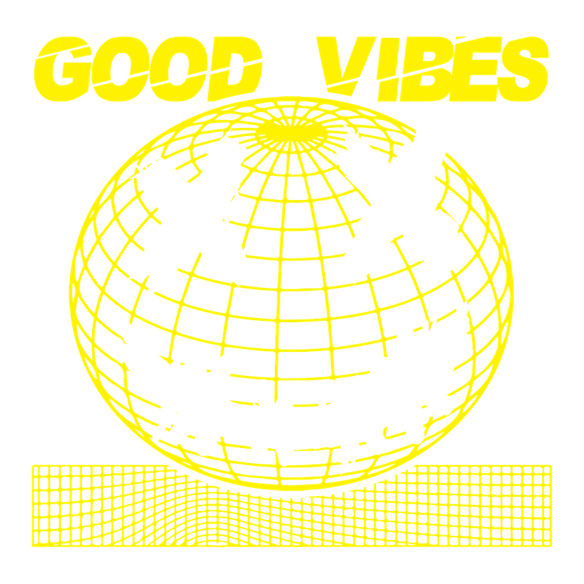 Funny T-Shirts design "PS_1247_SMILE_GOOD_VIBES"