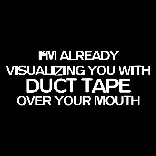 I'm Already Visualizing You With Duct Tape Over Your Mouth - Roadkill T Shirts