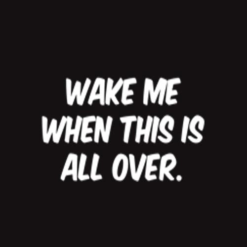 Wake Me When This Is All Over - Roadkill T Shirts