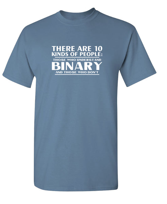 There Are 10 Kinds Of People Those Who Understand Binary And Those Who Don't