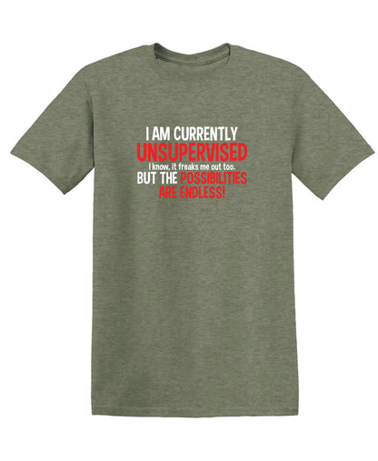 I Am Currently Unsupervised I know, It Freaks Me Out Too But The Possibilities