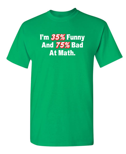 I'm 35% Funny And 75% Bad At Math