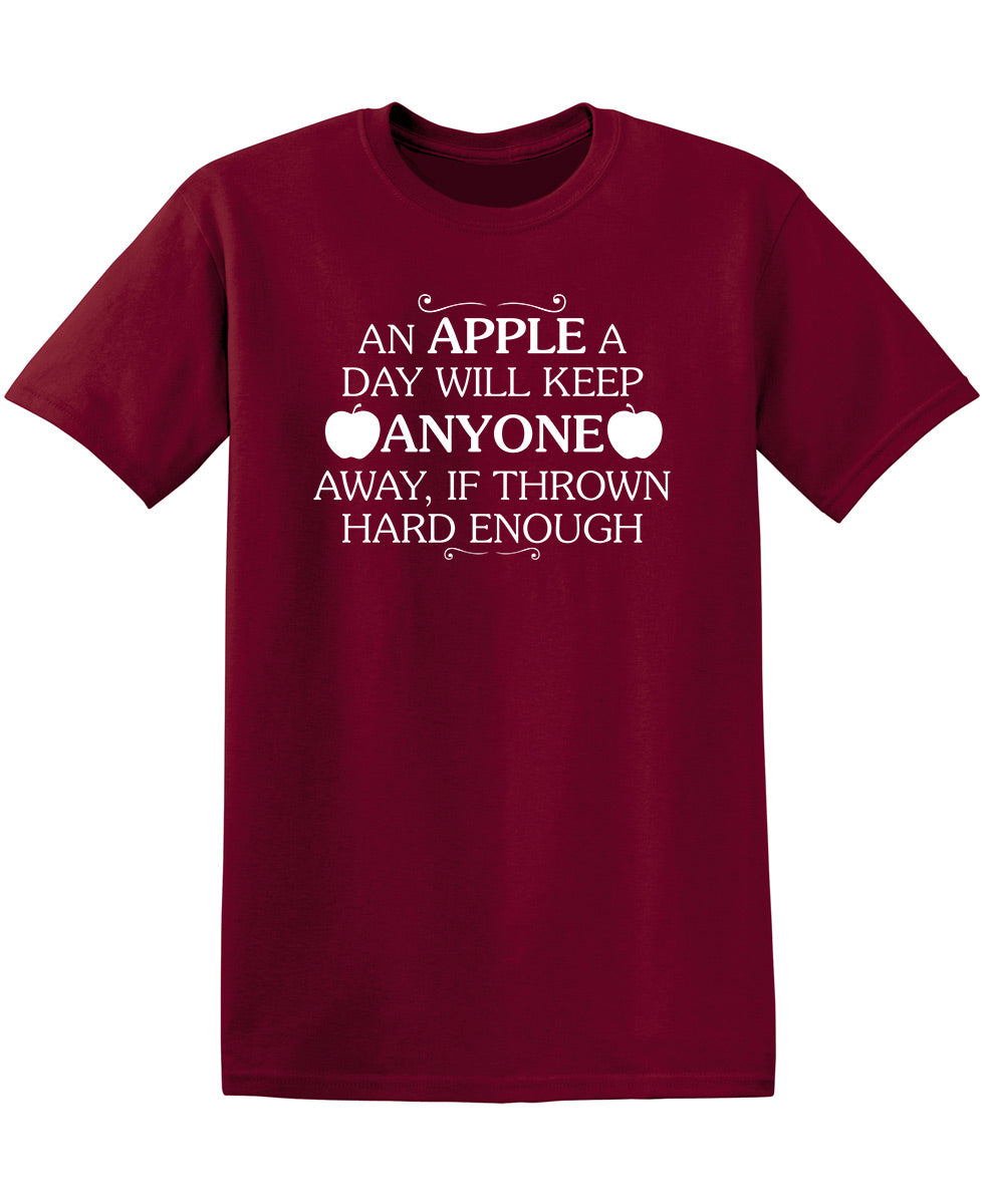 An Apple A Day Will Keep Anyone Away If Thrown Hard Enough