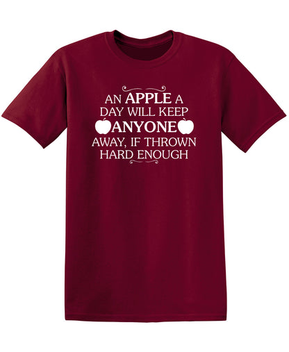 An Apple A Day Will Keep Anyone Away If Thrown Hard Enough