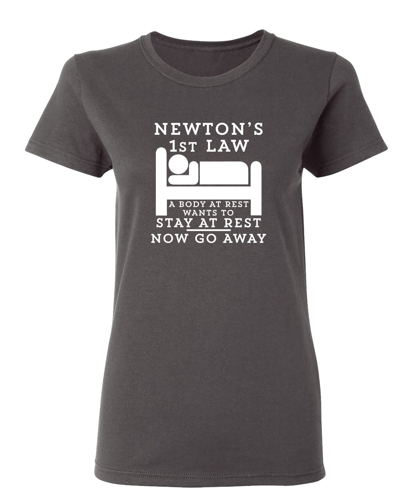 Newton's 1st Law A Body At Rest Wants To Stay At Rest. Now Go Away