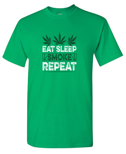 Eat Sleep Smoke Repeat Mens Tee