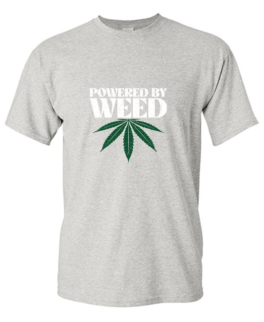 Powered by Weed Mens  Tee Designs