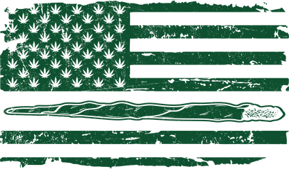 420 USA Flag Funny Mens