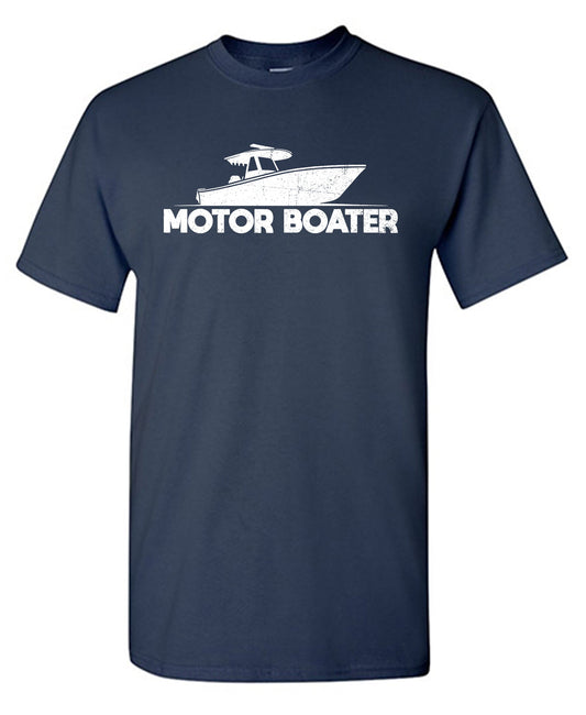 Motor Boater Mens Funny Tee