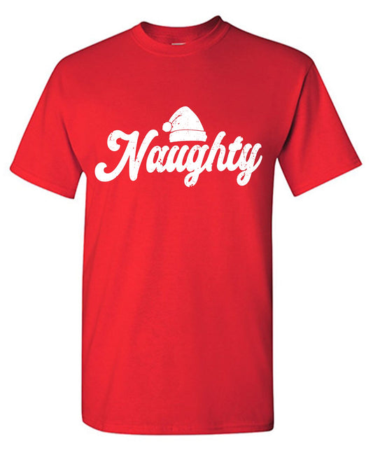 Naught, Mens Christmas T Shirt