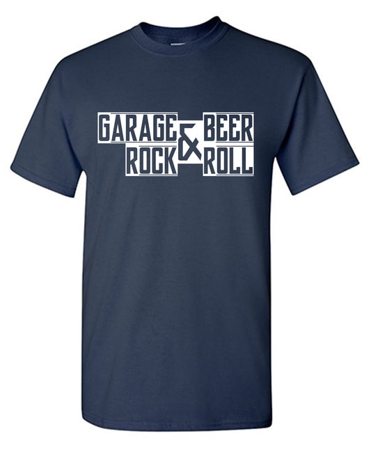 Garage & Beer, Rock & Roll T Shirt