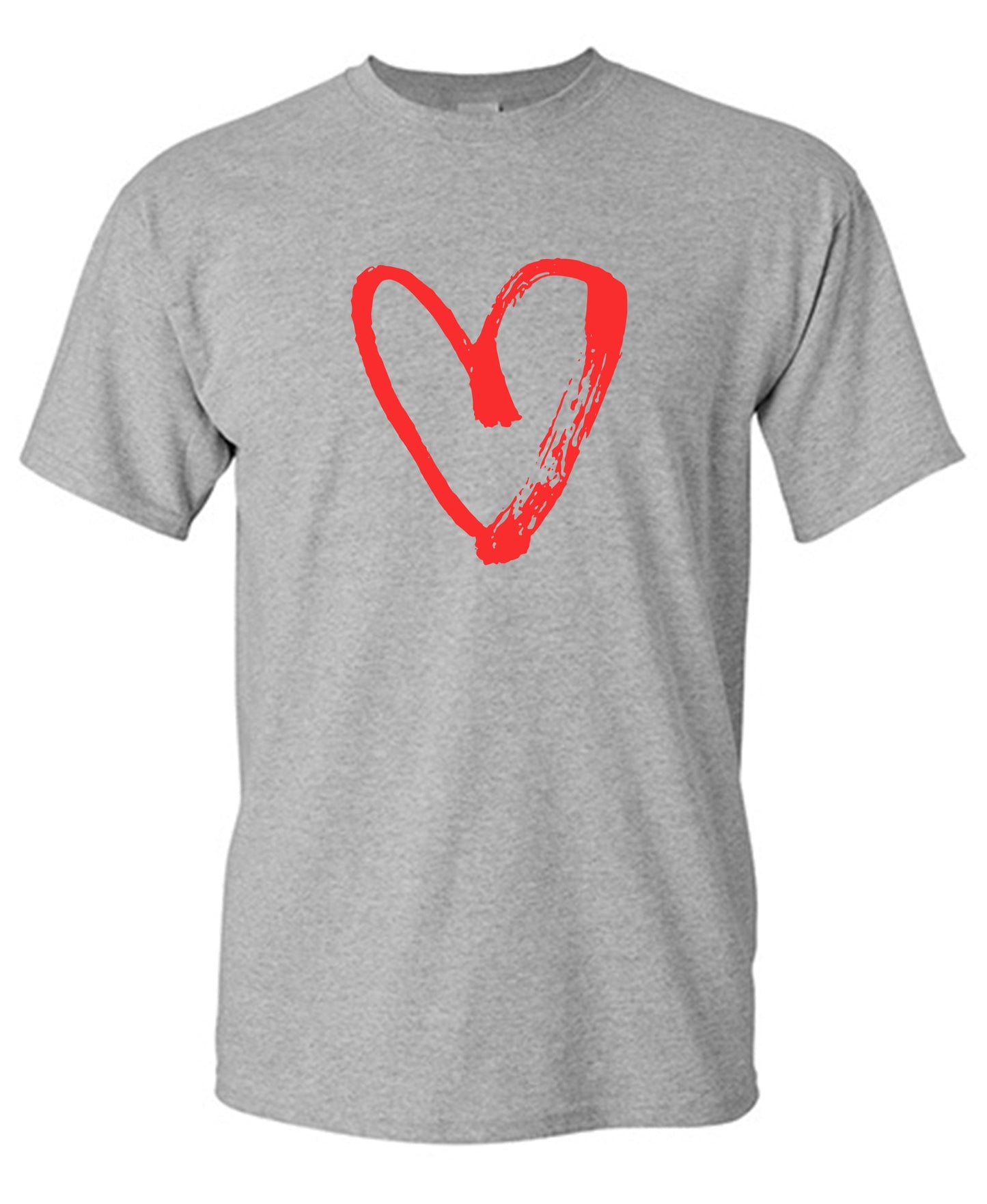 Heart Painted T Shirt