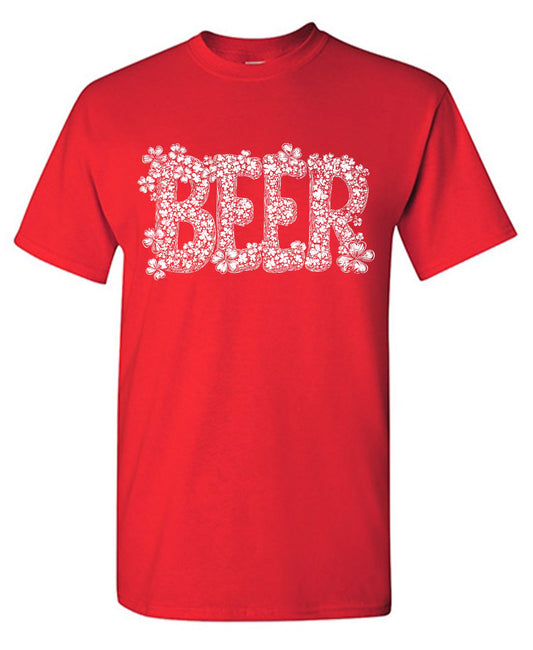 Beer Clover Design Tee