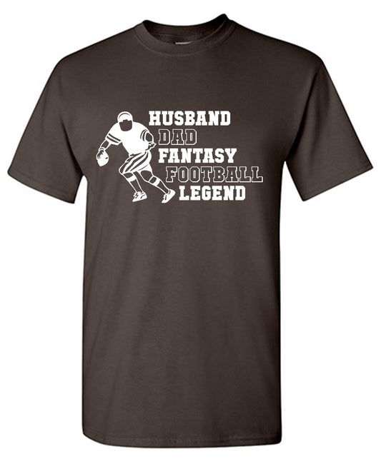 Husband Dad Fantasy Football Legend Funny T Shirt