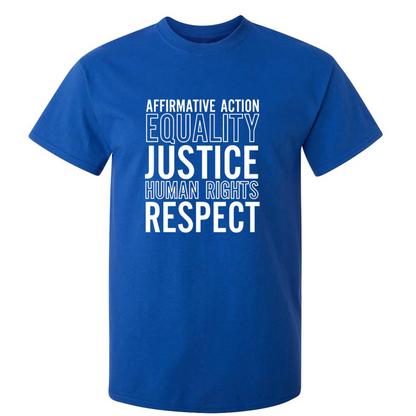 Affirmative Action Equality Justice Human Rights Respect