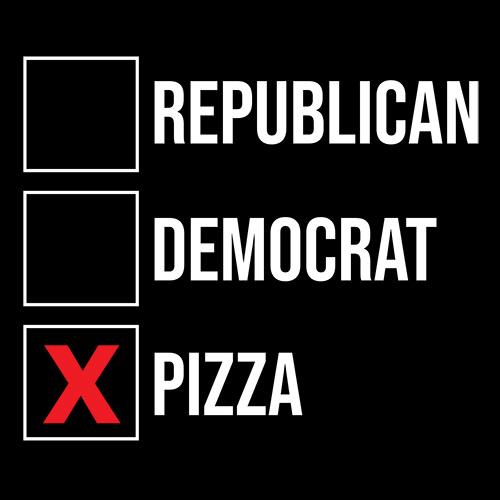 Republican Democrat Pizza - Roadkill T Shirts