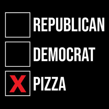 Republican Democrat Pizza - Roadkill T Shirts