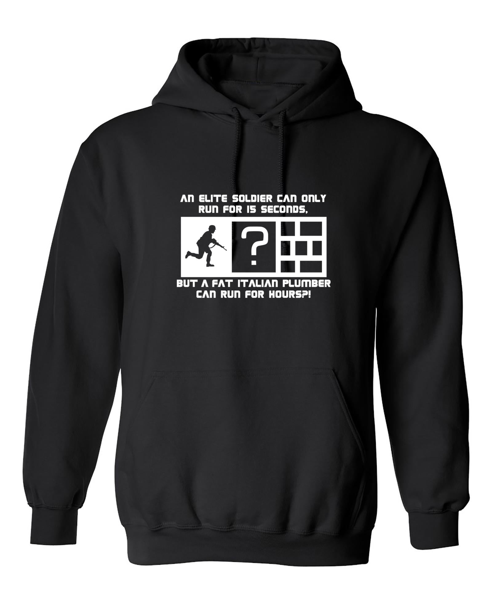 Funny T-Shirts design "An Elite Soldier Can Only Run For 15 Seconds"