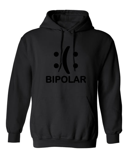 Funny T-Shirts design "Bipolar Emoticon Smile Face Sad Face"