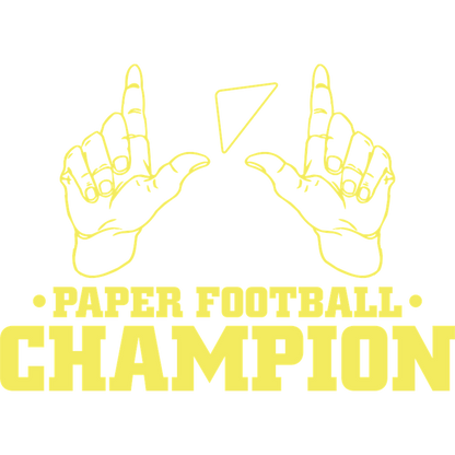 Funny T-Shirts design "Paper Football Champion"