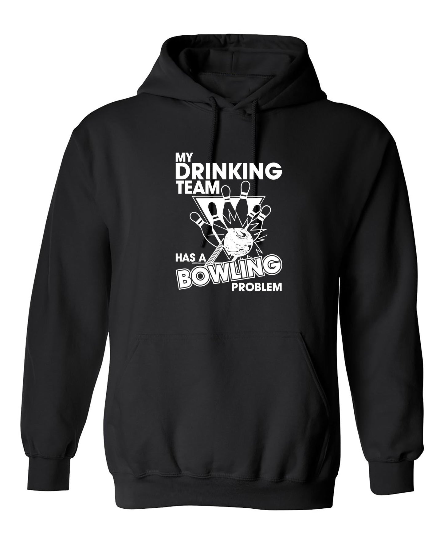 Funny T-Shirts design "My Drinking Team Has A Bowling Problem"