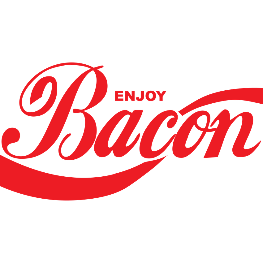 Funny T-Shirts design "Enjoy Bacon"