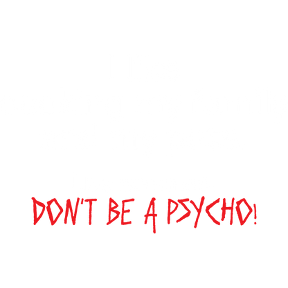 Funny T-Shirts design "I Like Cooking My Family And My Pets. Use Commas. Don't Be A Psycho"