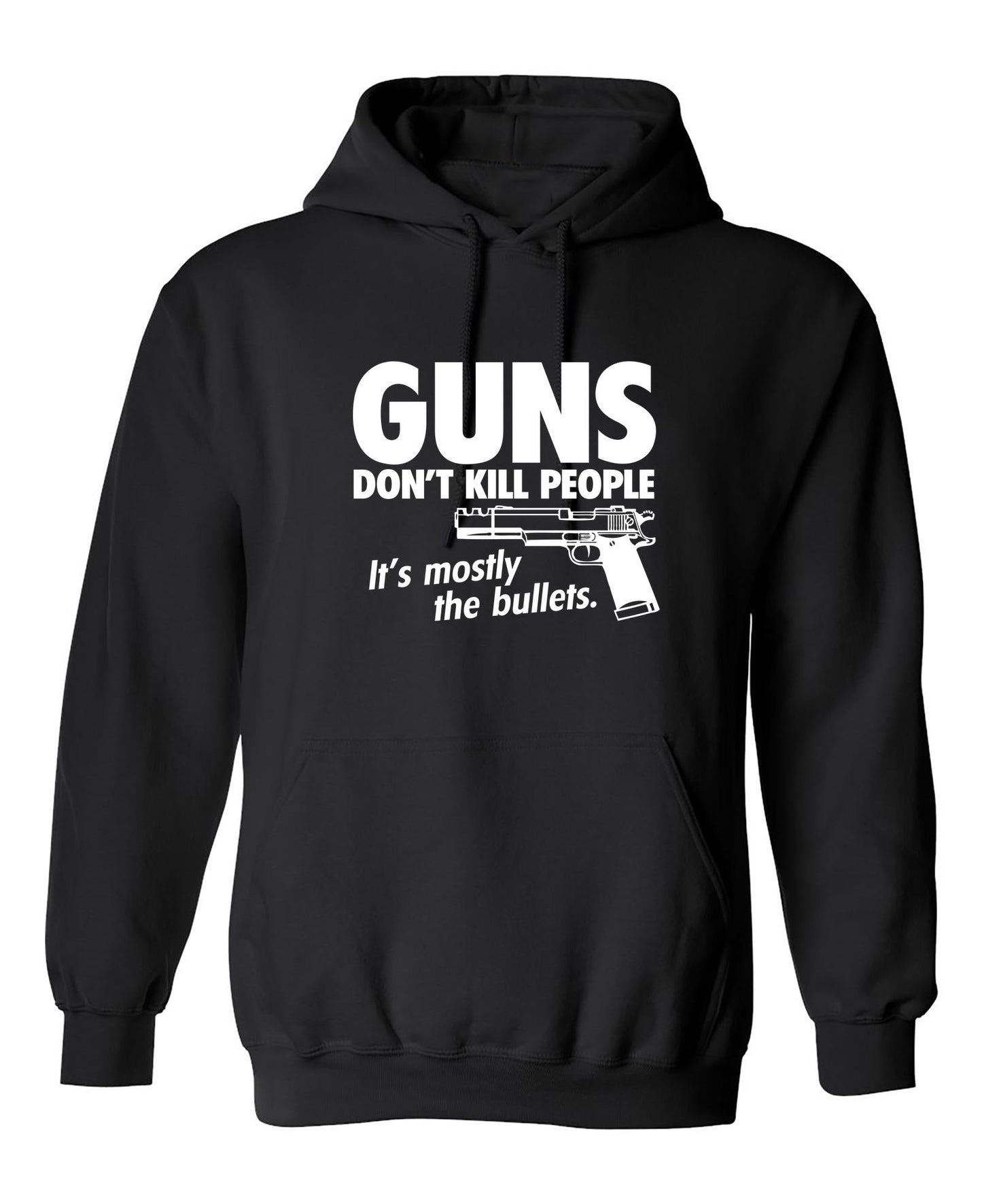 Funny T-Shirts design "Guns Don't Kill People Its Mostly The Bullets"
