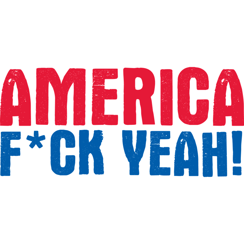 Funny T-Shirts design "AMERICA F*CK YEAH"