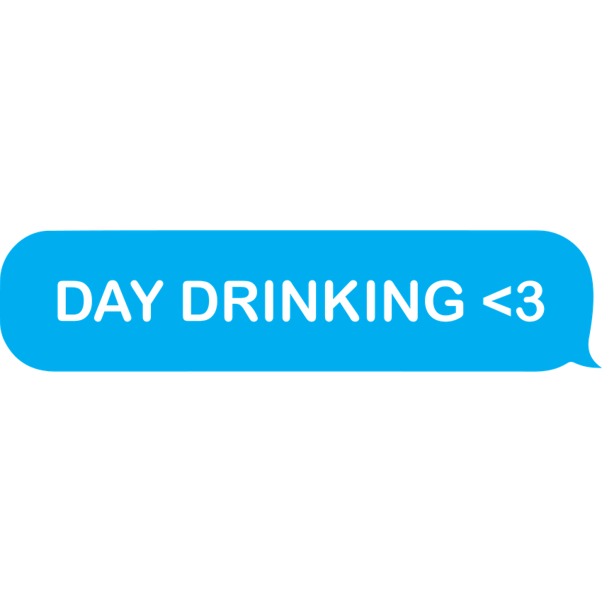 Funny T-Shirts design "Day Drinking <3 Heart Shirt"