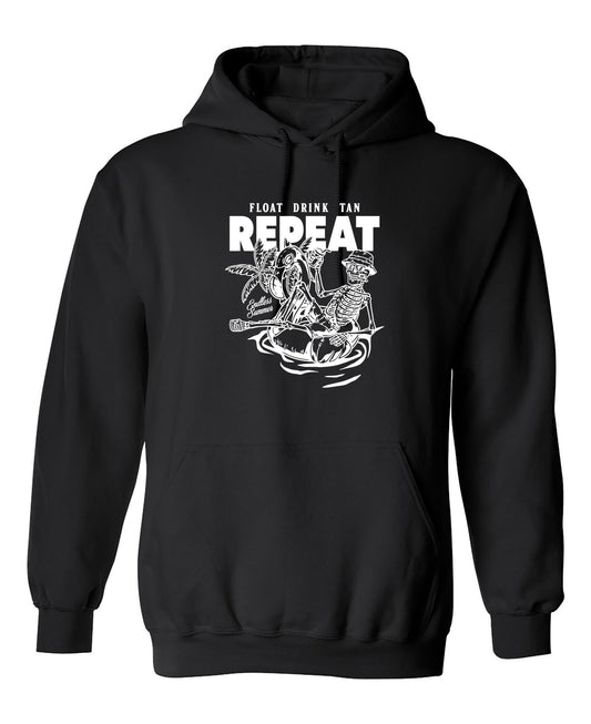 Funny T-Shirts design "Float Drink Tan Repeat Shirt"