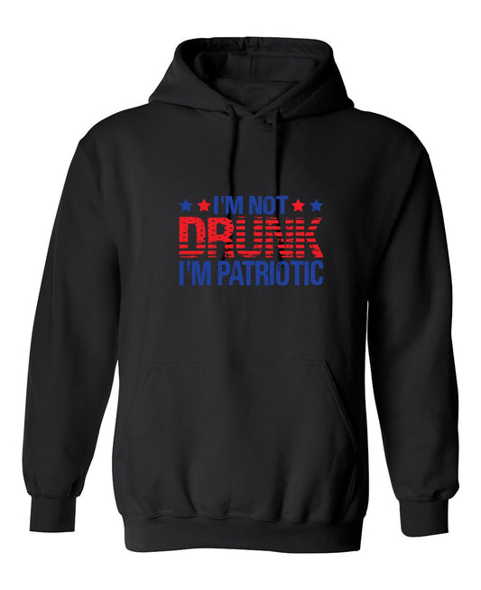Funny T-Shirts design "I'am not Drunk, I'am Patriotic"