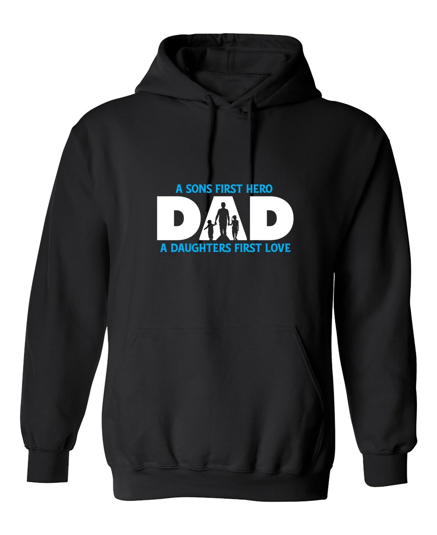 Funny T-Shirts design "A Sons First Hero Dad, A Daughters First Love"