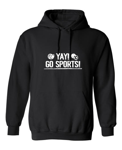 Funny T-Shirts design "Yay! Go Sports"