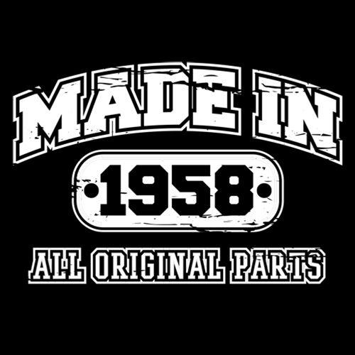 Made in 1958 All Original Parts T-Shirt