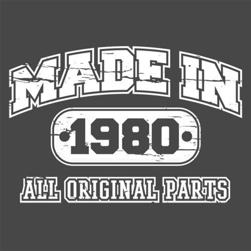 Made in 1980 All Original Parts - Roadkill T Shirts