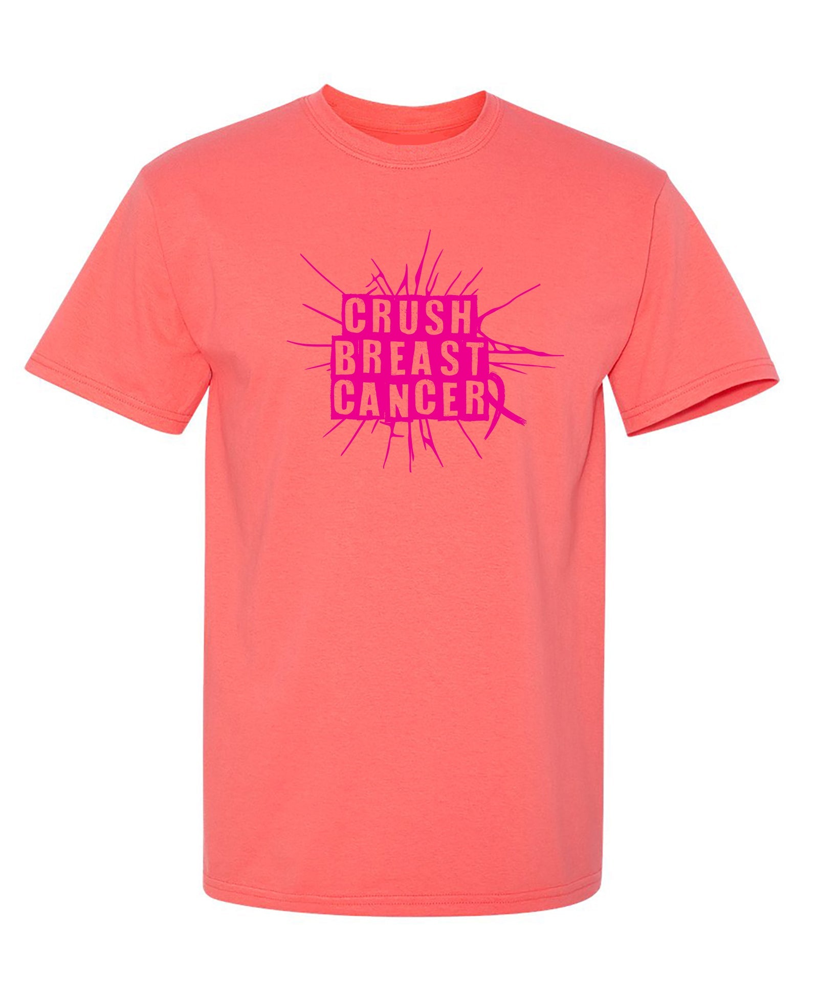 Crush Breast Cancer, T Shirt - Funny Graphic T Shirts